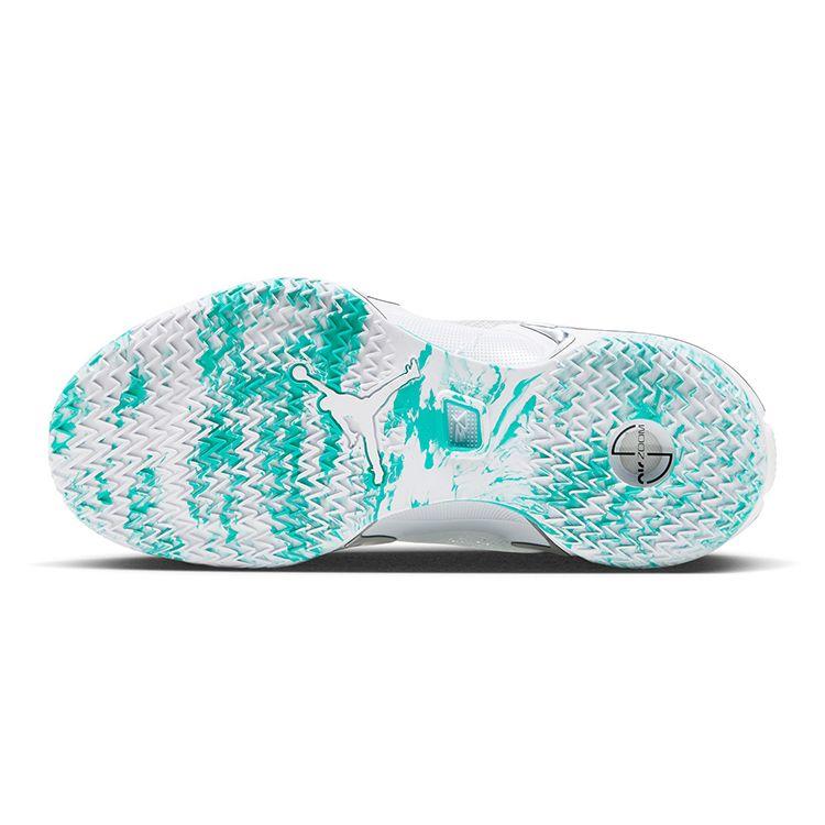 Guo Ailun x Air Jordan 36 GS White Hyper Jade Детские кроссовки металлик-серебристый черный DQ4461-130