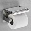 Toilet Paper Holder Wall Mount, Fits Mega Rolls Size Toilet Paper Holder with Shelf, Premium Rustproof Stainless Steel,Silver