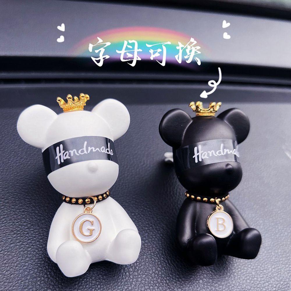 Внутреннее украшение Зажим для воздуховода Ароматерапия Медведь Гипсовый Декор Розетка Духи Зажим для автомобиля Духи