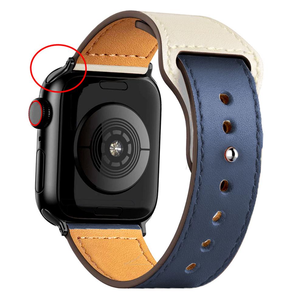 Leather strap For Apple watch band 44mm 45mm 49mm 40mm 42mm 46mm wristband correa bracelet iWatch series 8 9 10 11 SE 7 Ultra 3