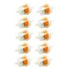 10 Pcs Motorcycle Bike ATV Inline Gas Fuel Filter 1/4" 6mm 7mm Engine Universal