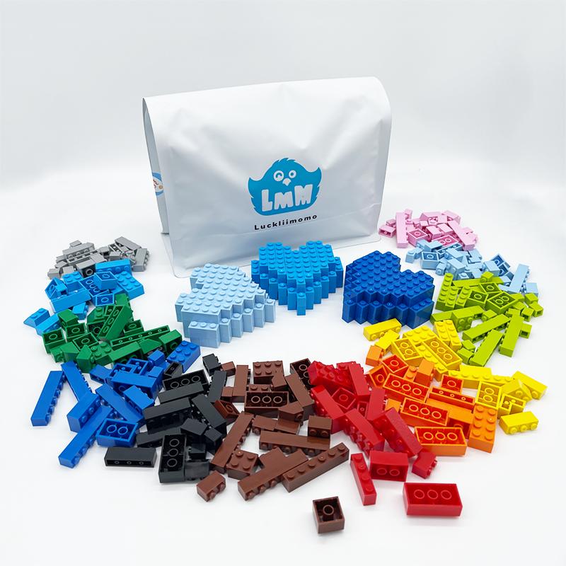 600/1200 Pieces Classic Building Blocks Basic MOC Bulk Building Bricks White Grey DIY Assembled Creative Educational Toys Gift