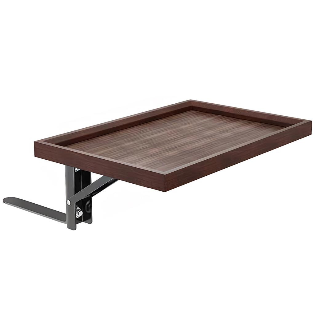 Деревянная складная прикроватная полка без сверления, прикроватный столик-поднос для верхней койки, полка-столик на кровать для общежития, двухъярусных и чердачных кроватей, а также детской комнаты