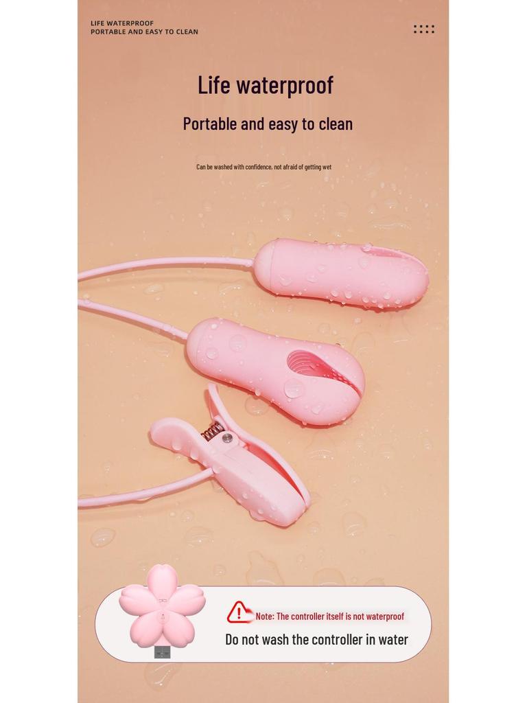 Mannomile 3-точечные зажимы для сосков Вибрирующий клиторальный мастурбатор для женщин