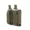 Tactical Molle Magazine Pouch Tactical Pouch Double Rifle Pistol Mag Pouch 2-Layer Cartridge Holder