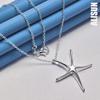 Ожерелье с подвеской в виде морской звезды из стерлингового серебра 925 пробы, модные свадебные украшения