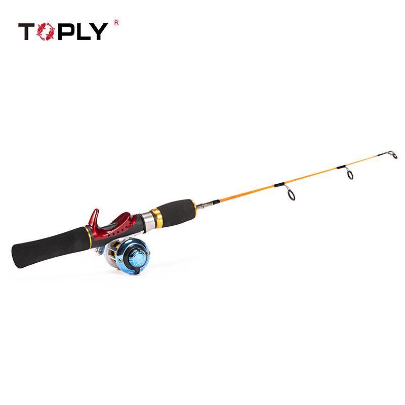 52 см Ультралегкое стекловолоконное зимнее удилище для подледной рыбалки с двухсекционной рукояткой