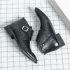 Cowboy Boots Men Genuine Leather Boots for Men  Luxury Shoes High Quality Dress Booty Man Casual Sneakers Men's Shoe Ankle