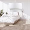 Basic White Cake Pendant Lamp Chandelier Bedroom Children's Room Entrance