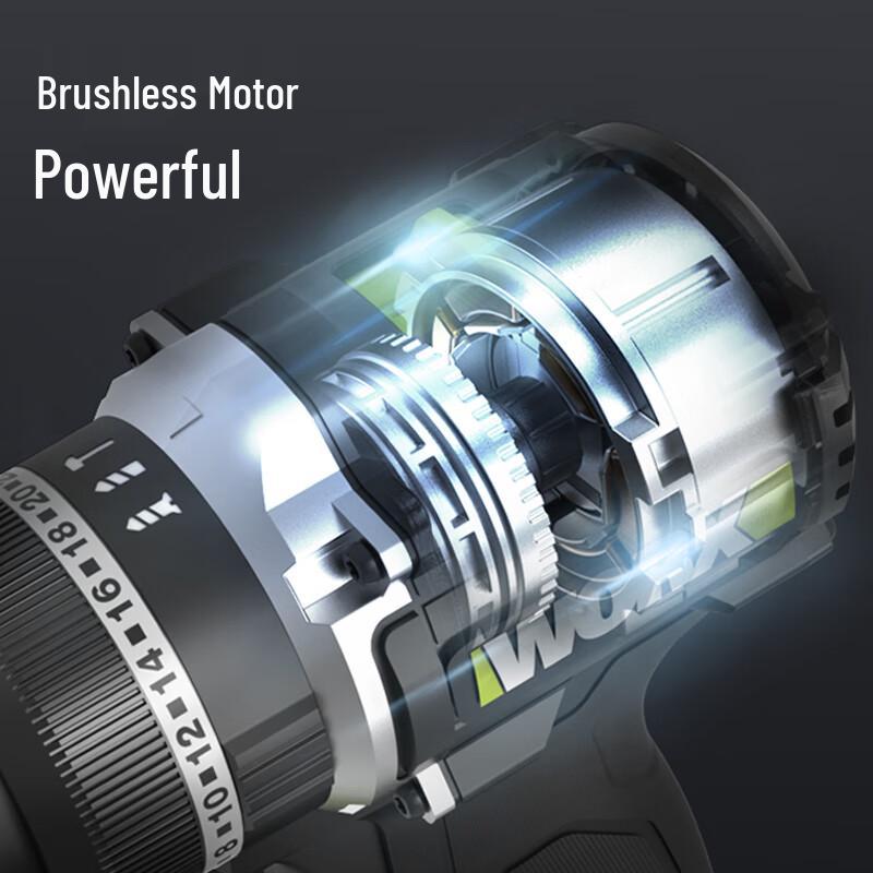 Worx WE217 20V Бесщеточная аккумуляторная ударная дрель винтоверт вилка CN (адаптер в комплекте)
