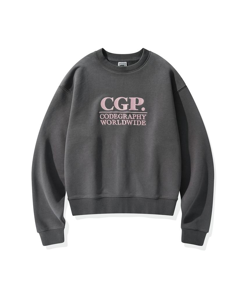 CGP (женщины) Свитшот с квадратным логотипом_Угольный