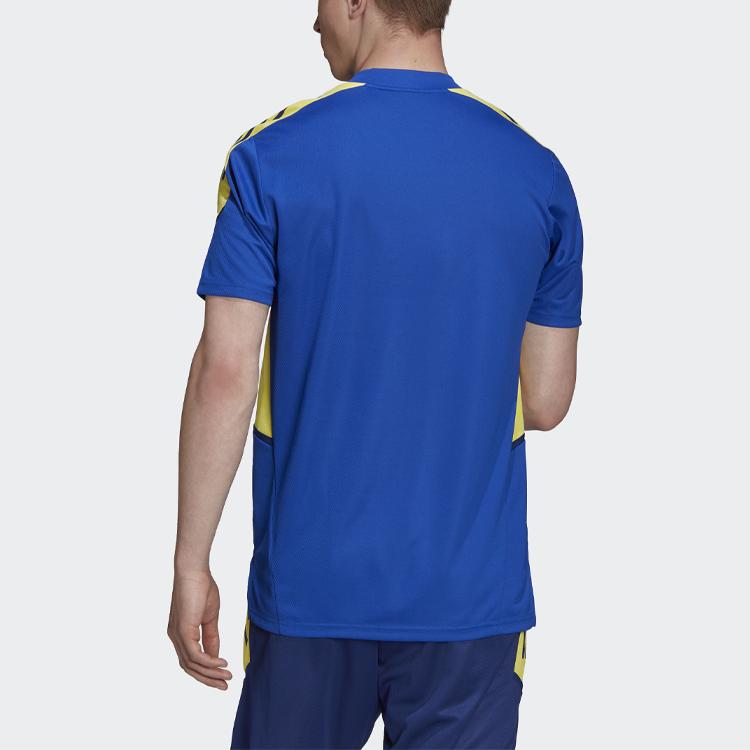 adidas Ювентус 21/22 сезона ЕС тренировочный трикотаж с коротким рукавом мужская спортивная одежда синий GS8660