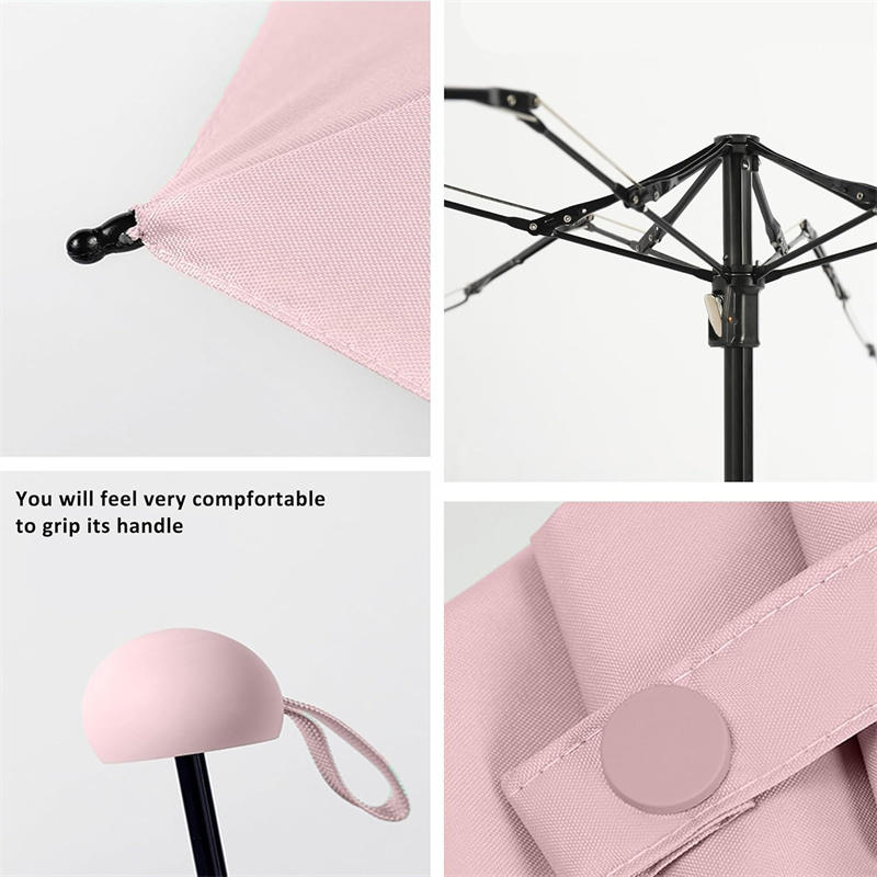 Мини-пять складных 6-костных зонтов, устойчивых к дождю и ветру, защита от ультрафиолета, портативный модный мужской и женский зонтик