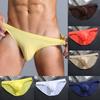 Men Summer Ultra-thin Underwear Pouch Seamless Briefs Gay Panties Ice Silk Sexy