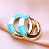 KNIKOO Round Clip Earrings For Women Fashion Earrings Jewerly For Wedding Party Gifts