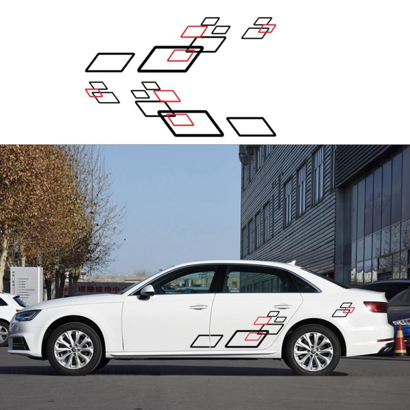 2 шт. автомобильные наклейки с обеих сторон тела стильные наклейки водонепроницаемые украшения для спортивного стиля «сделай сам»