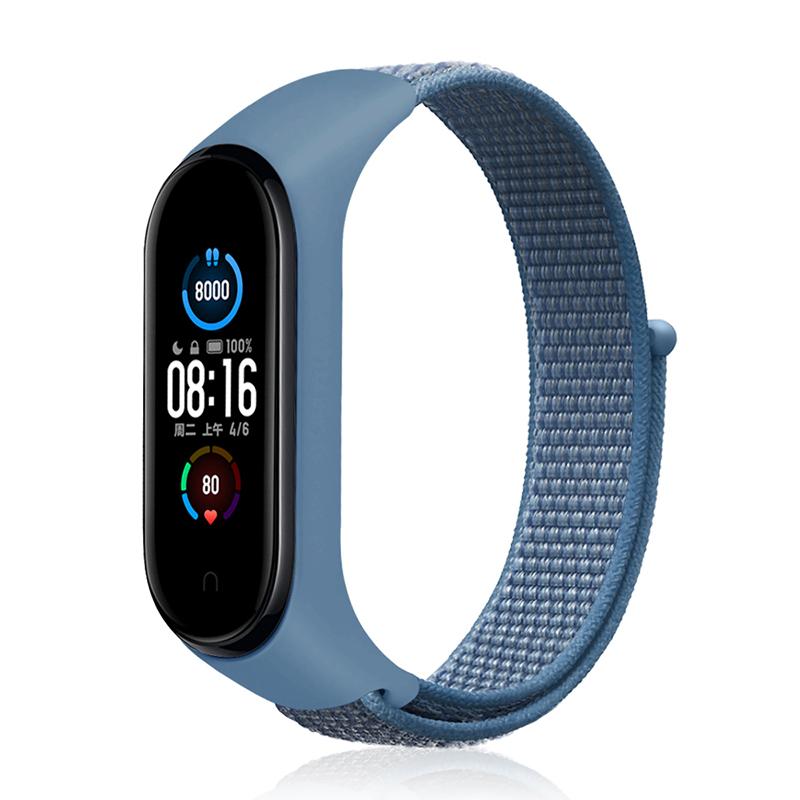 Нейлоновая петля для умных часов Xiaomi Mi Band 8 7 4 3 5 6, спортивный браслет Correa, дышащий сменный браслет на Miband 6 8, ремешок