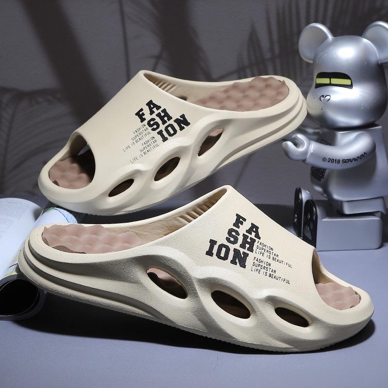 Мужские уличные шлепанцы на толстой подошве: Удобные, износостойкие, легкие спортивные сандалии для использования в помещении/на улице.