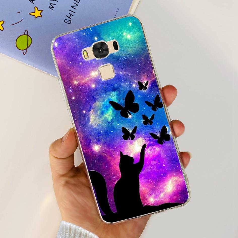 Чехол для Asus ZenFone 3 Max ZC553KL Популярный Цветок Бабочка Мягкий Силиконовый Чехол для Телефона Для ASUS X00DD X00DDA XOODD ZC553KL Funda
