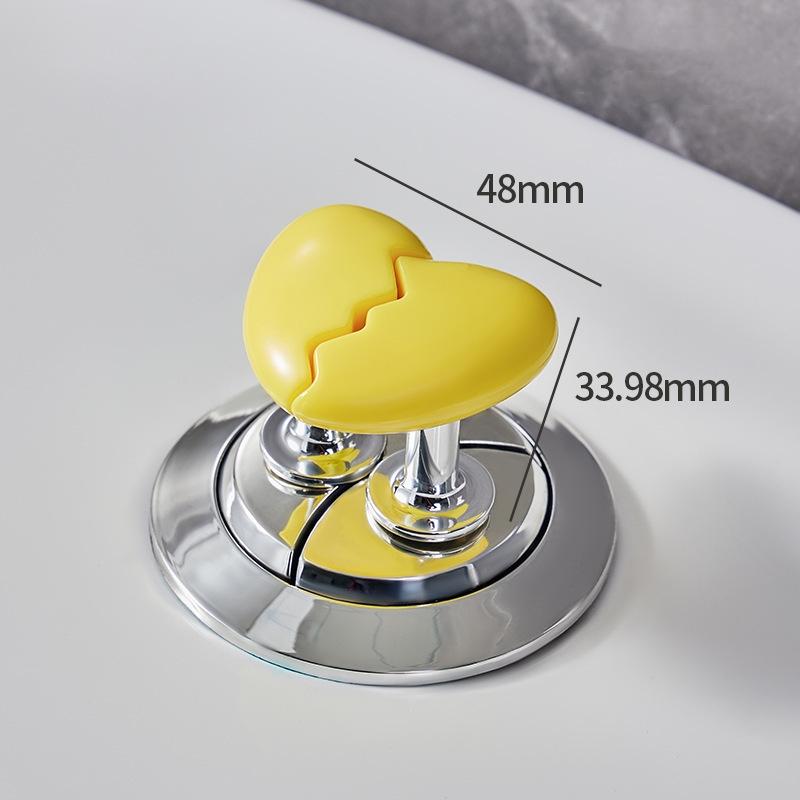 Ручка для туалета в форме сердца, кнопка для нажатия на туалет, кнопка для бачка с водой в ванной, кнопка для нажатия, аксессуары для ванной комнаты