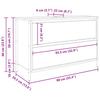 Washbasin Cabinet with Drawers Sonoma Oak