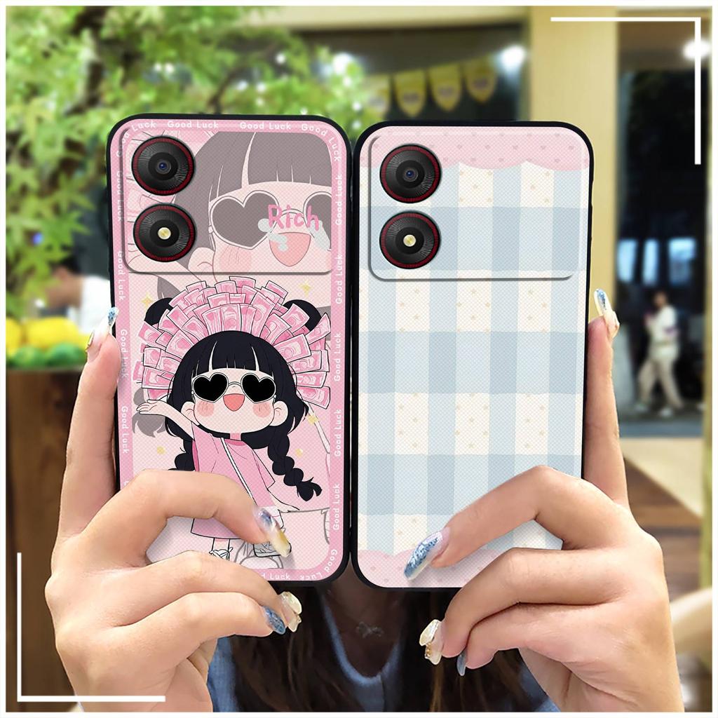 Милый ТПУ чехол для телефона ZTE Blade A34 Защитный Прочный Чехол для телефона Модный дизайн Водонепроницаемый Силиконовый Противоударный