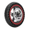 Electric Scooter Rear Tire Honeycomb Aluminum Alloy and Rubber With 110mm Disc Brake Rear Wheel for