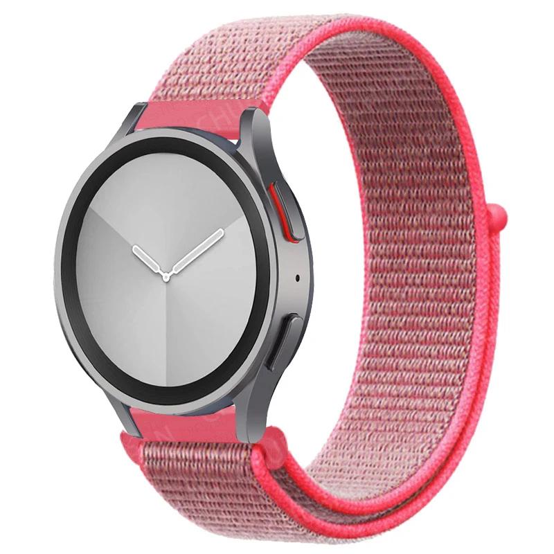 Nylon Loop Band For Samsung Galaxy Watch 6/5/pro/4/Classic/active 2 43-47-44mm 20mm/22mm Sport Bracelet Huawei Gt 4/2/e/3 Strap