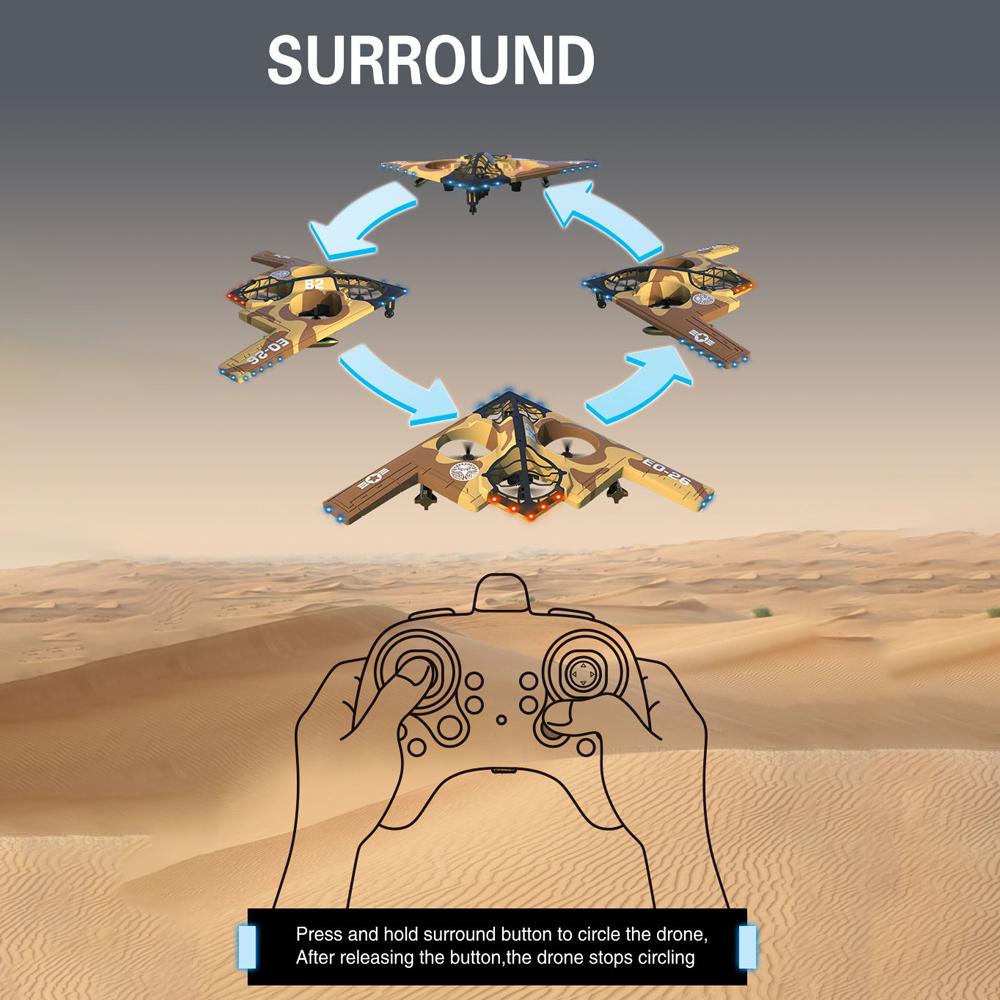 Foam Remote Control Drone 2.4GHz Remote Control Airplane Auto Hover 360  Degrees  Stunt Rotation 6-axis