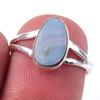 Кольцо из стерлингового серебра 925 пробы с натуральным австралийским опалом S.6 v7C11