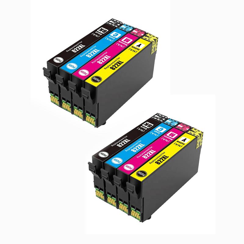 Чернильный картридж 822XL для Epson WorkForce Pro WF-3820 WF-4820 WF-4830 WF-4834, совместимый принтер, чернильный картридж премиум-класса 28 мл, 1 комплект