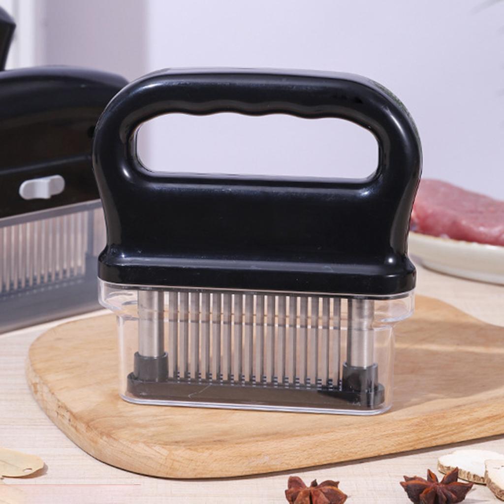 Black 48 Needle Beef Tender Needle Steak Needle Kitchen Tools Barbecue Removable Easy Cleaning