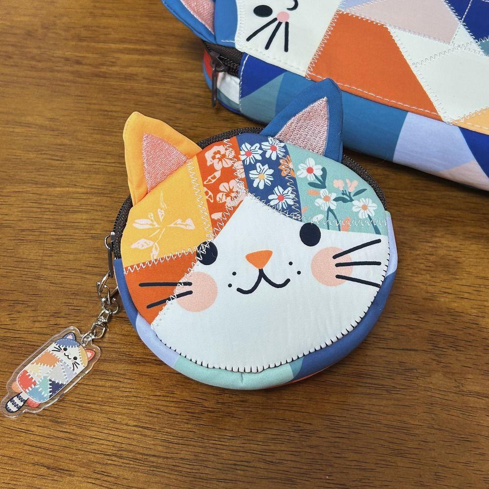 Large Capacity Pencil Case Cat Stationery Storage Bag Multi-functional Pen Bag  Students