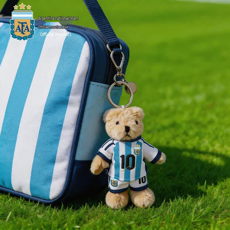 Argentina National Team #10 Plush Bear Keychain