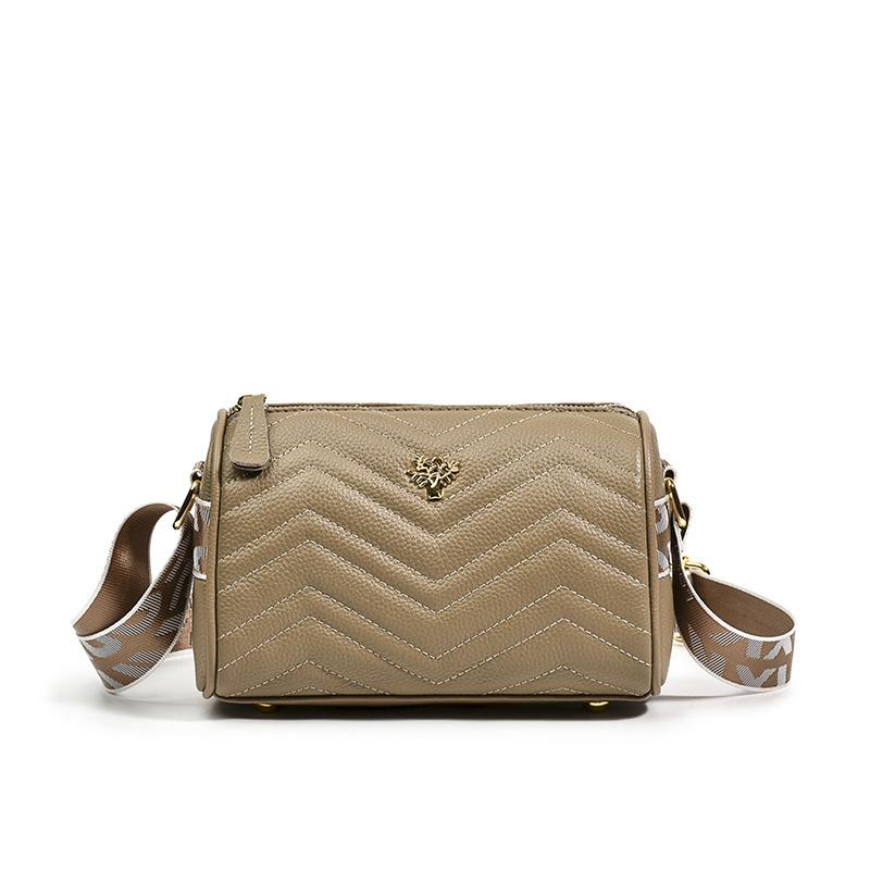 Кожаные женские сумки осень-зима новая мода вышитая нитью наплечная сумка-мессенджер первого слоя коровья кожа сумка-подушка