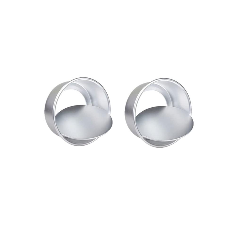 1/2/4 шт. Круглые формы для торта 4 дюйма Съемная нижняя форма для торта Идеальная производительность Алюминиевая шифоновая форма для торта Идеально подходит для выпечки