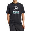 adidas Мужская футболка с круглым вырезом Mercedes-AMG Petronas F1 Team DNA Мягкая Топы KE8163