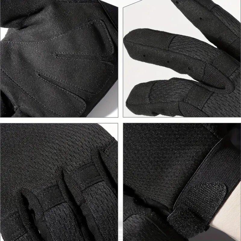 Мужские тактические перчатки с сенсорным экраном, спортивные, для улицы, для пейнтбола, боевые, для пешего туризма, охоты, езды на велосипеде, противоскользящие, дышащие, велосипедное оборудование