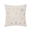 INS Style Throw Pillowcover Snowflake Cushion Cover Soft Christmas Plush Pillowcase  Sofa/Bed