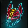 Halloween Game Glowing Mask Led Light Up Mask Cosplay Fox Mask For Festival Halloween Costume Nightclub Flashing Dj Show Props