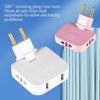 3 In 1 Eu  Plug Usb Transformer Converter Socket Electrical Adapter Power Supply Extension Plug