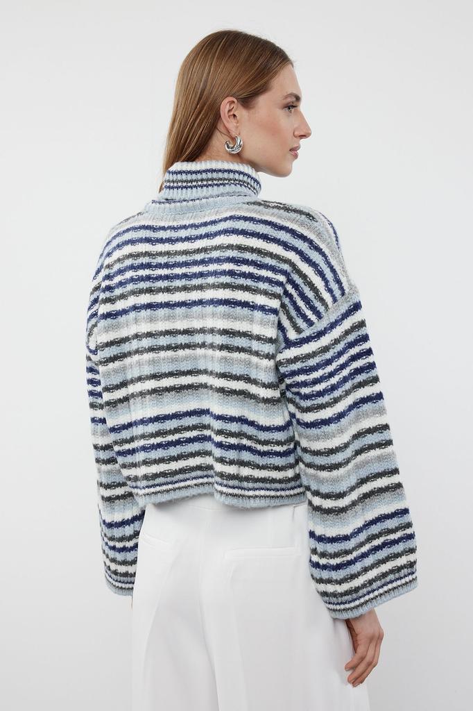 Женский модный стильный свитер, зеленый цветной трикотаж, свитер