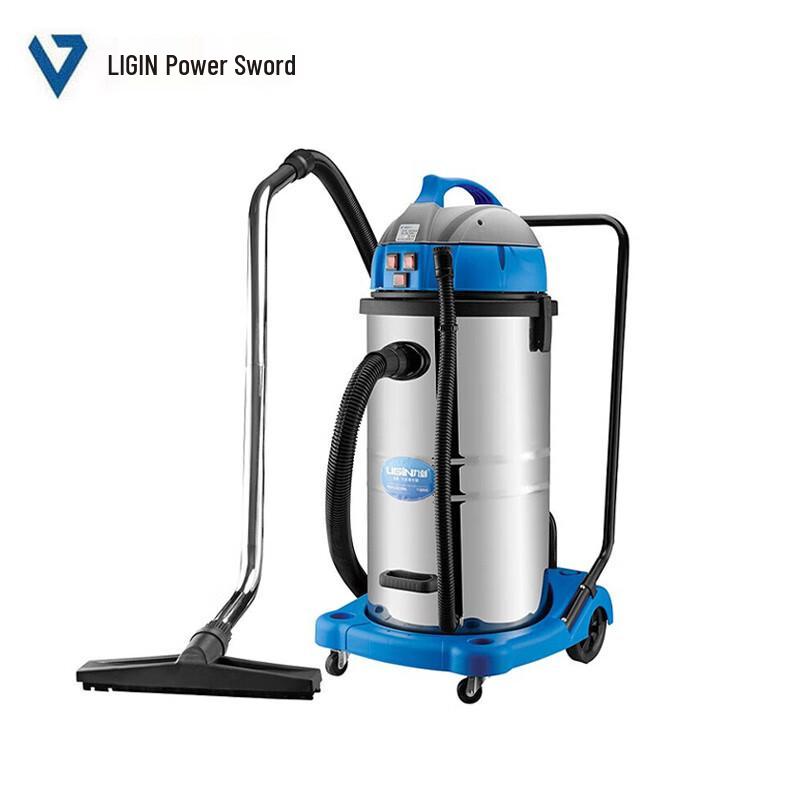 Промышленный пылесос для влажной и сухой уборки Lijian LJ-801, китайская вилка (адаптер в комплекте)