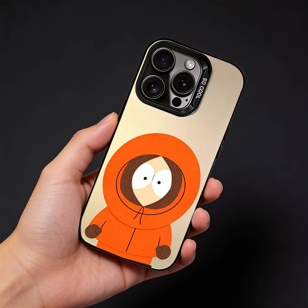 Kenny McCormick S-South Park Phone Case For iPhone17, 16,15,14,13,12 Pro Max Black Candy Matte Shockproof Cover
