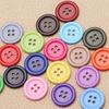 110Pcs Resin Cat Eye Buttons 9mm-30mm Four-Eye Buttons Sewing Accessories DIY Crafting Buttons for Clothing Bags Hats