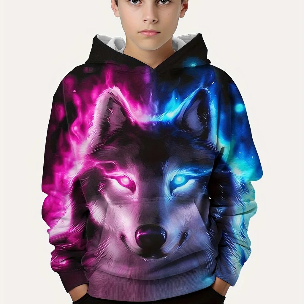 Свитшот с рисунком русалки для девочек, длинный рукав, модная симпатичная толстовка с капюшоном, топы для детей, осенне-зимняя одежда, подарки