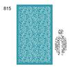 New Self-Adhesive Silk Screen Stencils for Polymer Clay Leaf Flower Decor Reusable Mesh Transfer Printing Earring Jewelry Making