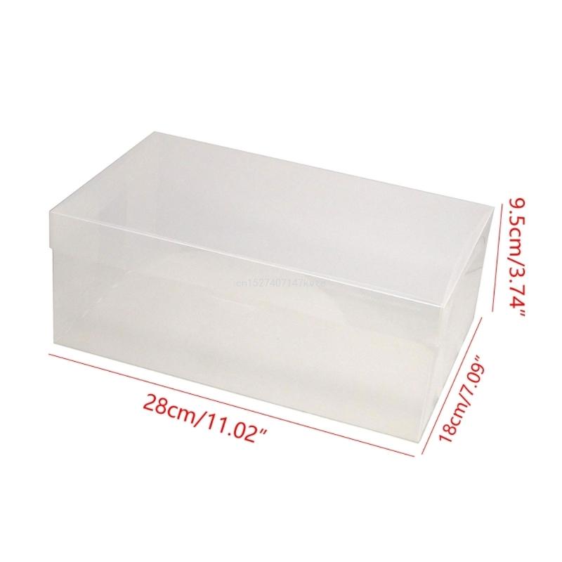 For Creative Clear Shoes Storage Box Stackable Rectangle Shoes Box for Closet Hard Plastic Shoe Boxes Shoe Hol