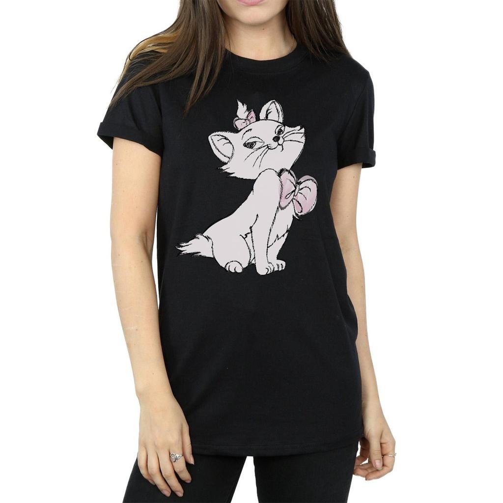 Disney Womens/Ladies Aristocats Marie Cotton Boyfriend T-Shirt
