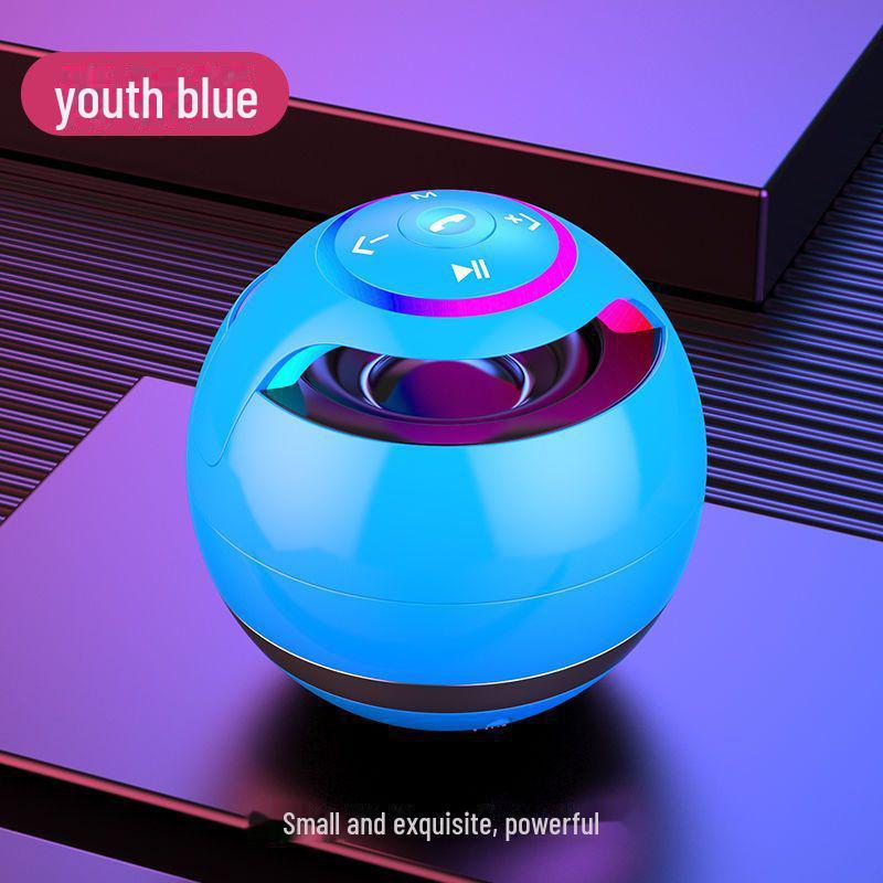 Портативный Bluetooth-динамик: Разноцветная подсветка, мощный сабвуфер, компактный дизайн, высокое качество звука, большая громкость.